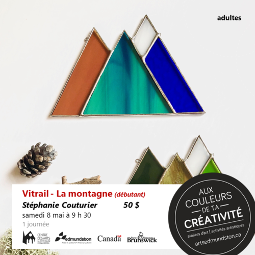 VITRAIL - LA MONTAGNE (débutant)