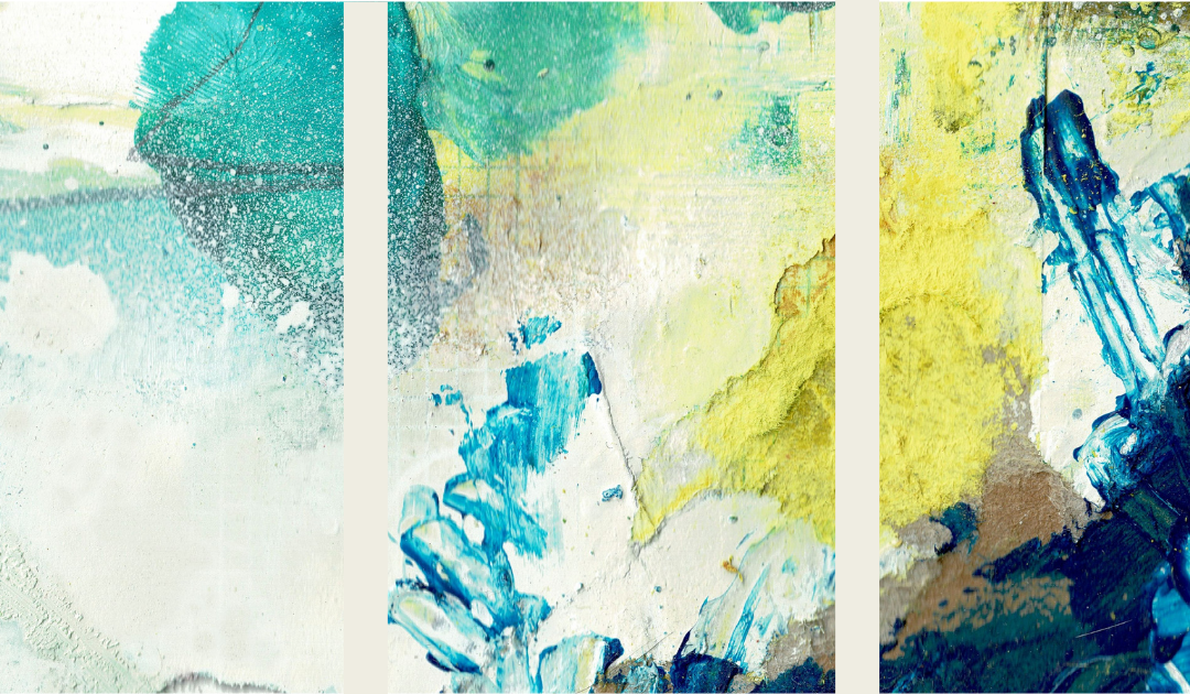 Tryptique abstrait Valérie Durand